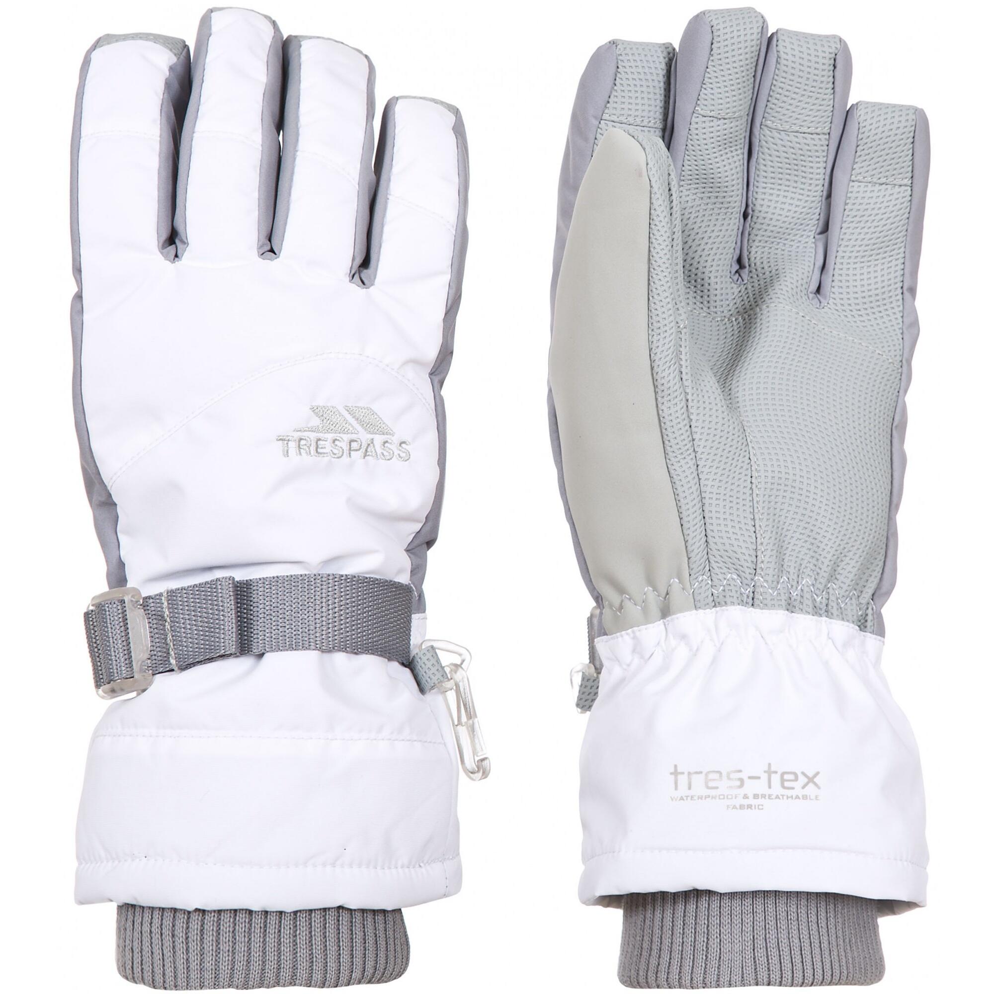 TRESPASS Childrens/Kids Vizza II Gloves (WHITE)