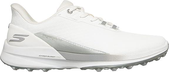 Skechers Golf Pure SI, chaussures de golf pour femmes, blanc/gris 3/6