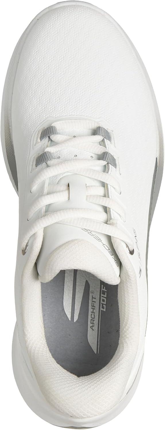 Skechers Golf Pure SI, chaussures de golf pour femmes, blanc/gris 5/6