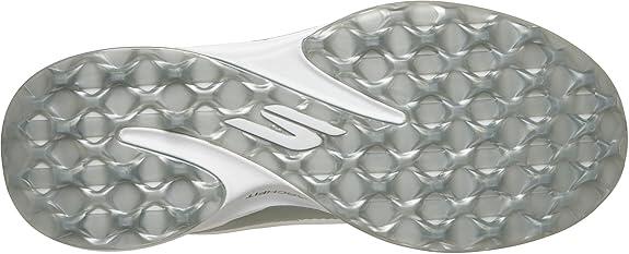 Skechers Golf Pure SI, chaussures de golf pour femmes, blanc/gris 6/6