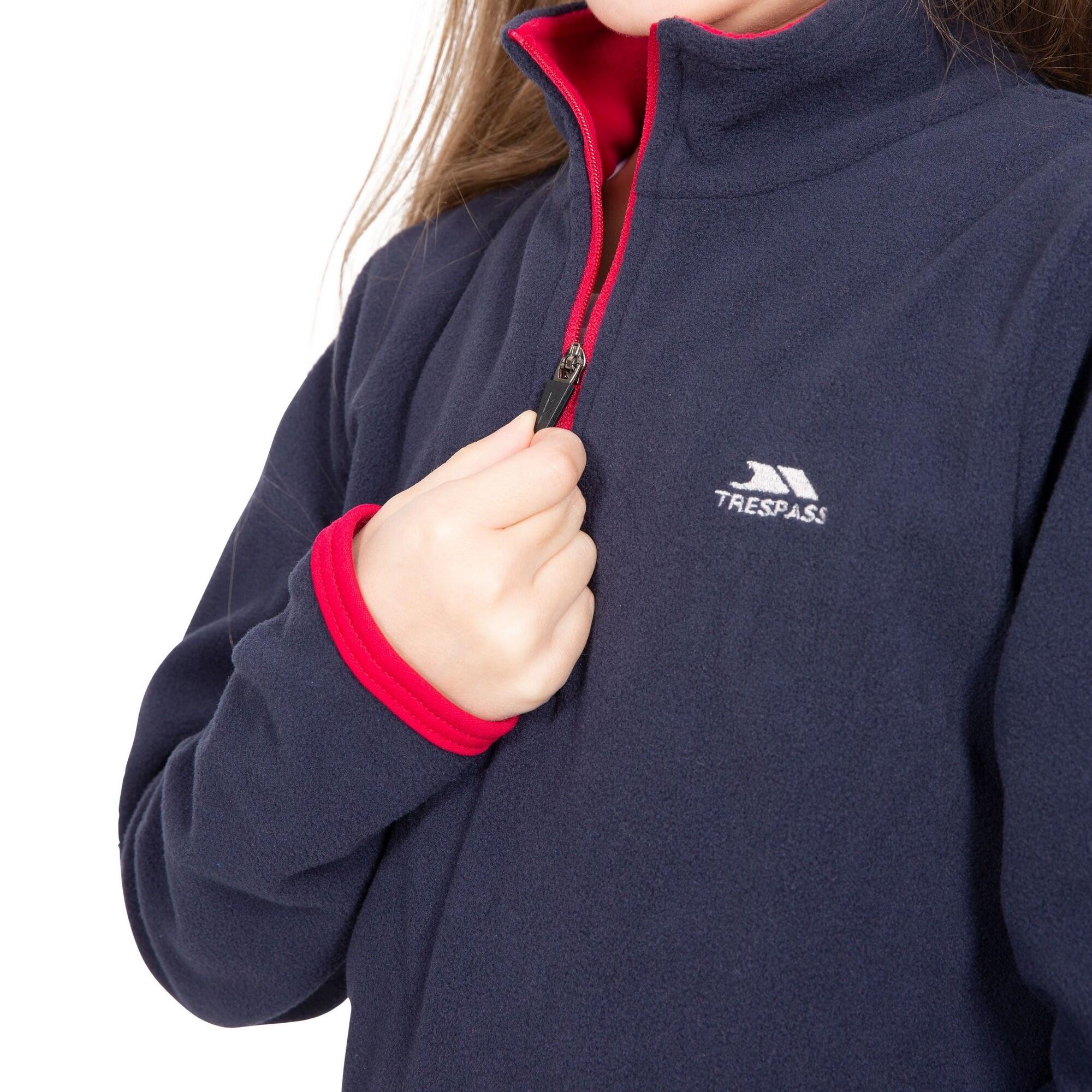 Kinder Microfleecepullover Sybil Mädchen Marineblau 4/5