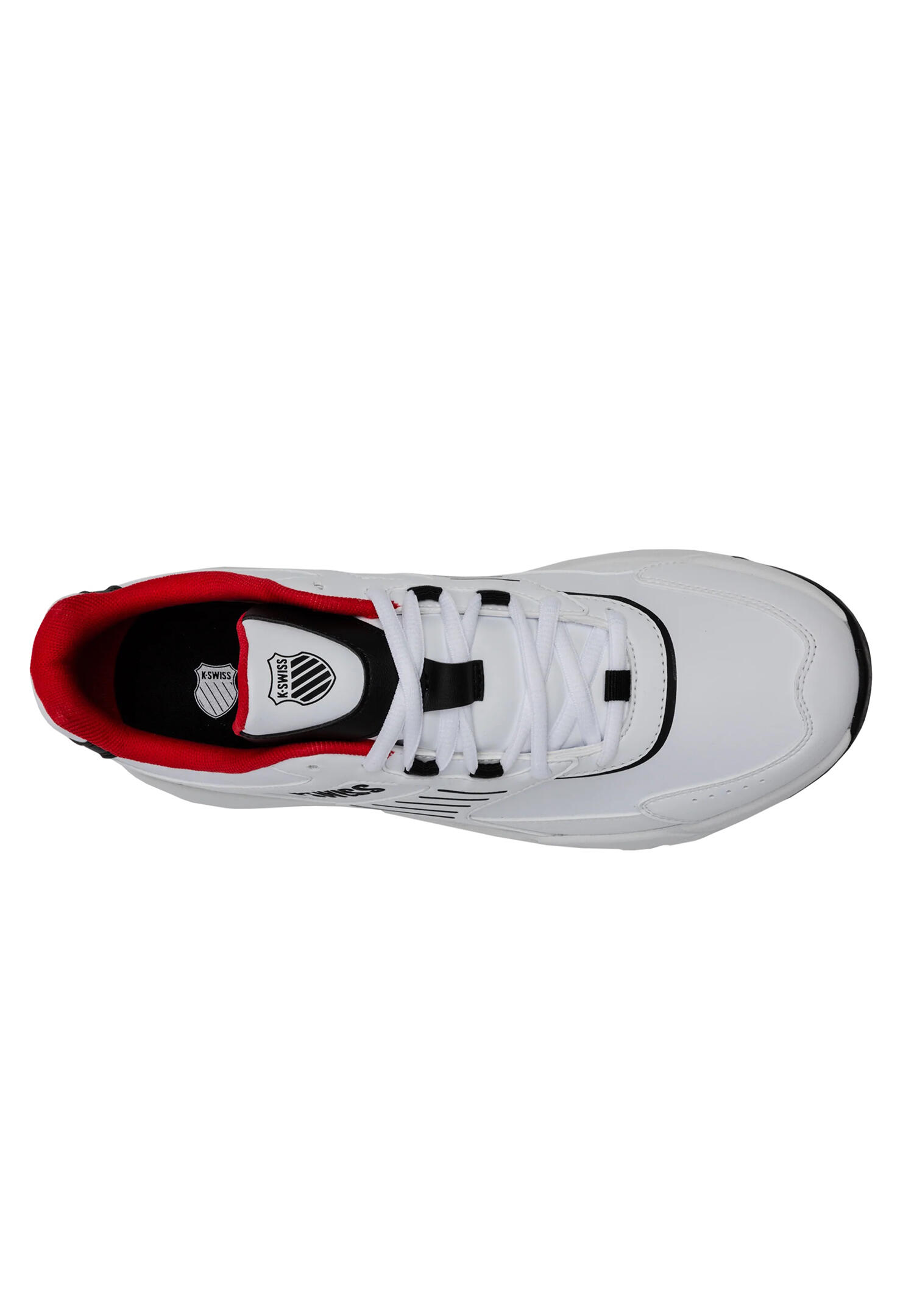 K-Swiss Herren Sneaker Fario LTH Trainer 04778-122-M White Black Marsred 4/6