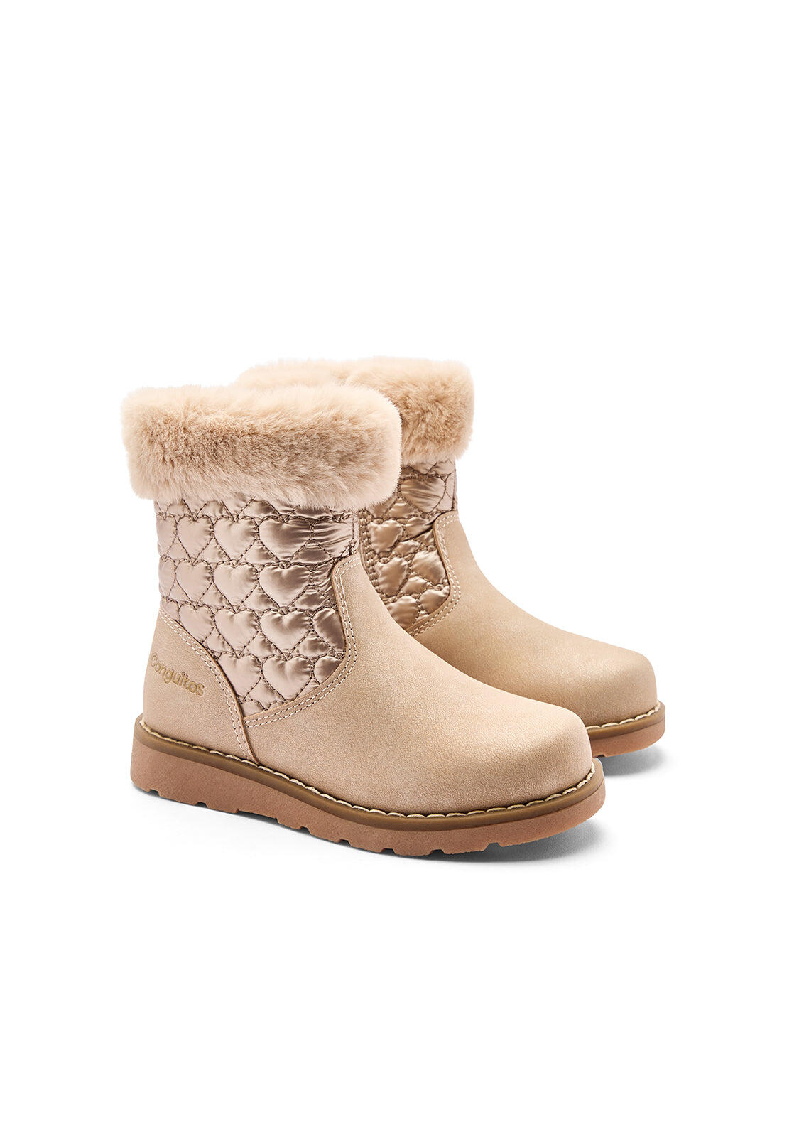 Botas de niña con Estampado de Corazones 2/4