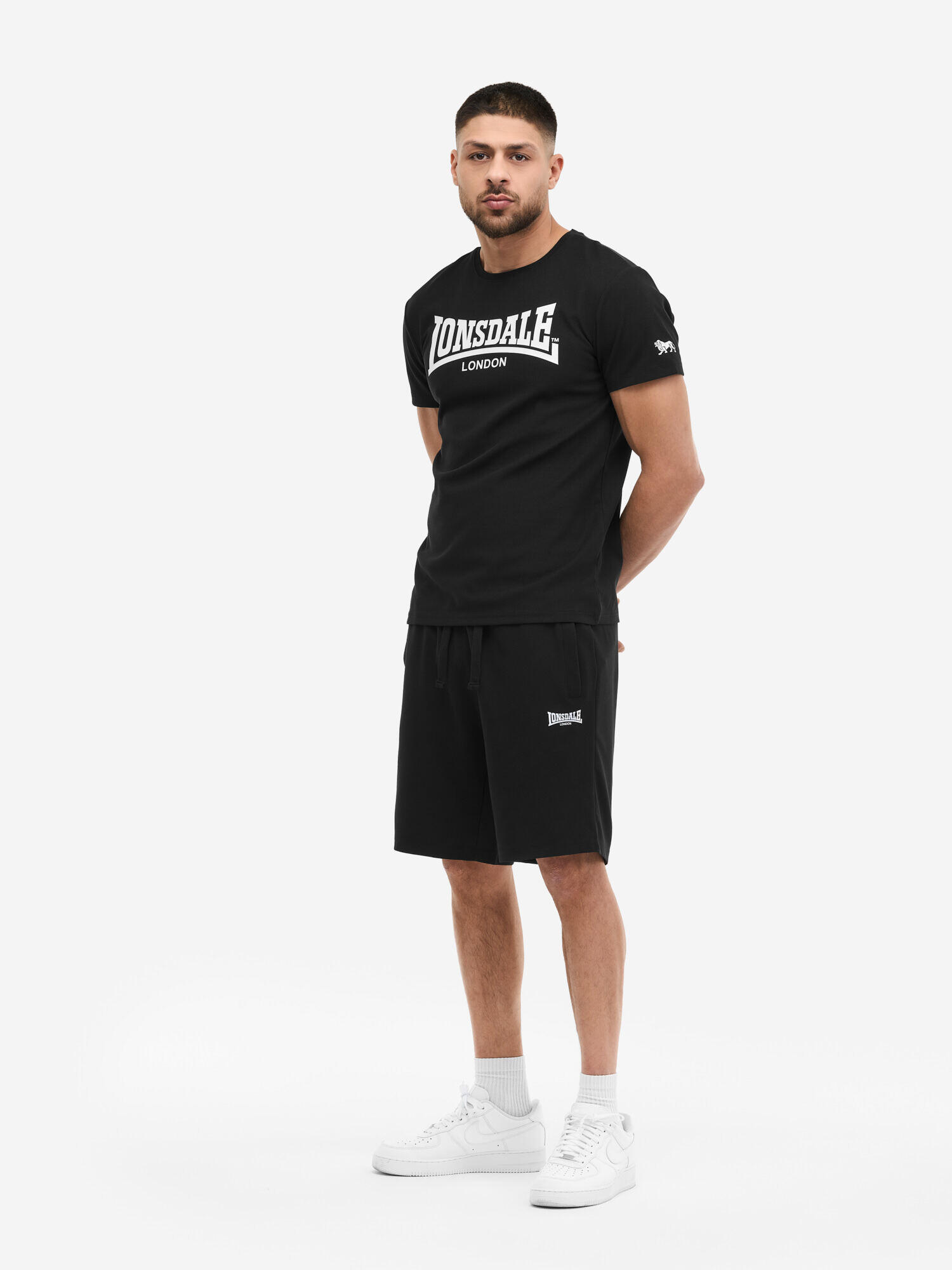Completo Maglietta e Pantaloni Corti Lonsdale Dunstan 3/7