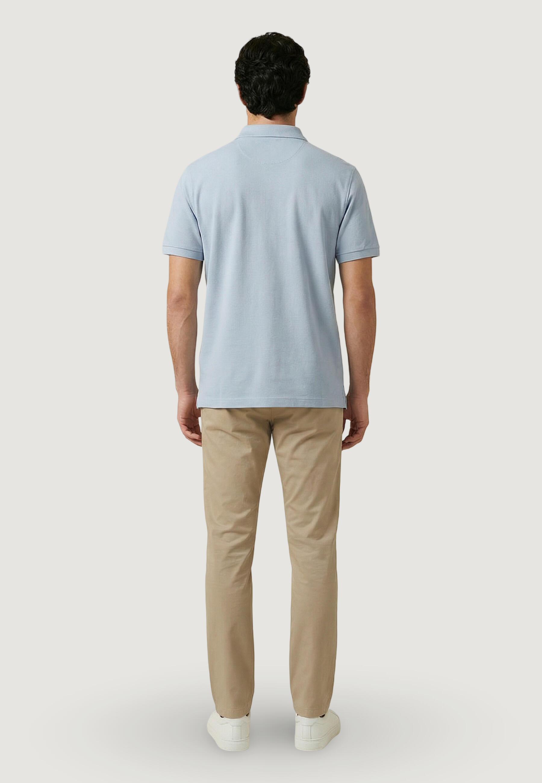 Polo maniche corte Uomo REG SHIELD SS PIQUE POLO Celeste 3/5
