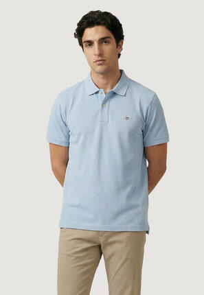 polo manches courtes REG SHIELD SS PIQUE POLO HOMME bleu