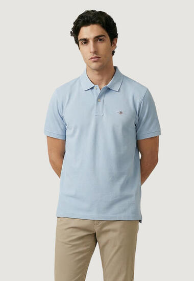 polo manches courtes REG SHIELD SS PIQUE POLO HOMME bleu