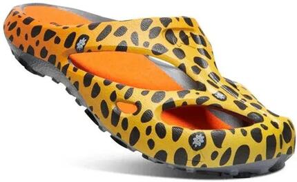 Pantoufles femme Keen Shanti imprimé Cheetah Rainbow orange