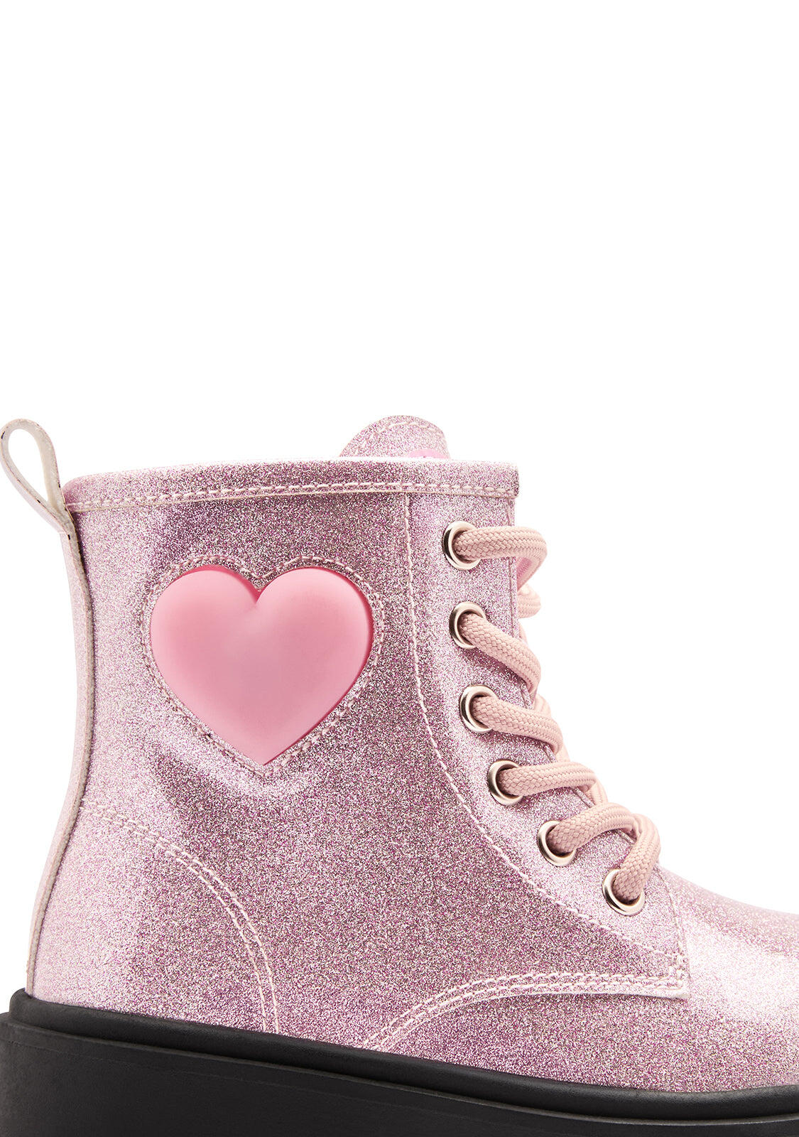 Botas de Niña con Corazón Luminoso y Cremallera Interior 3/4