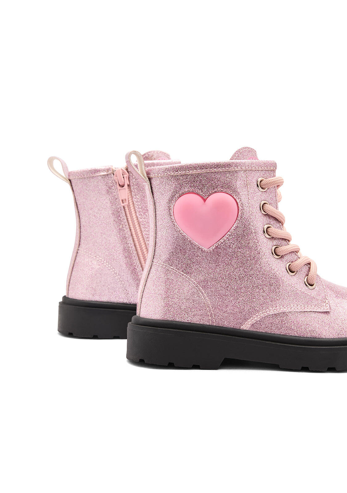 Botas de Niña con Corazón Luminoso y Cremallera Interior 4/4