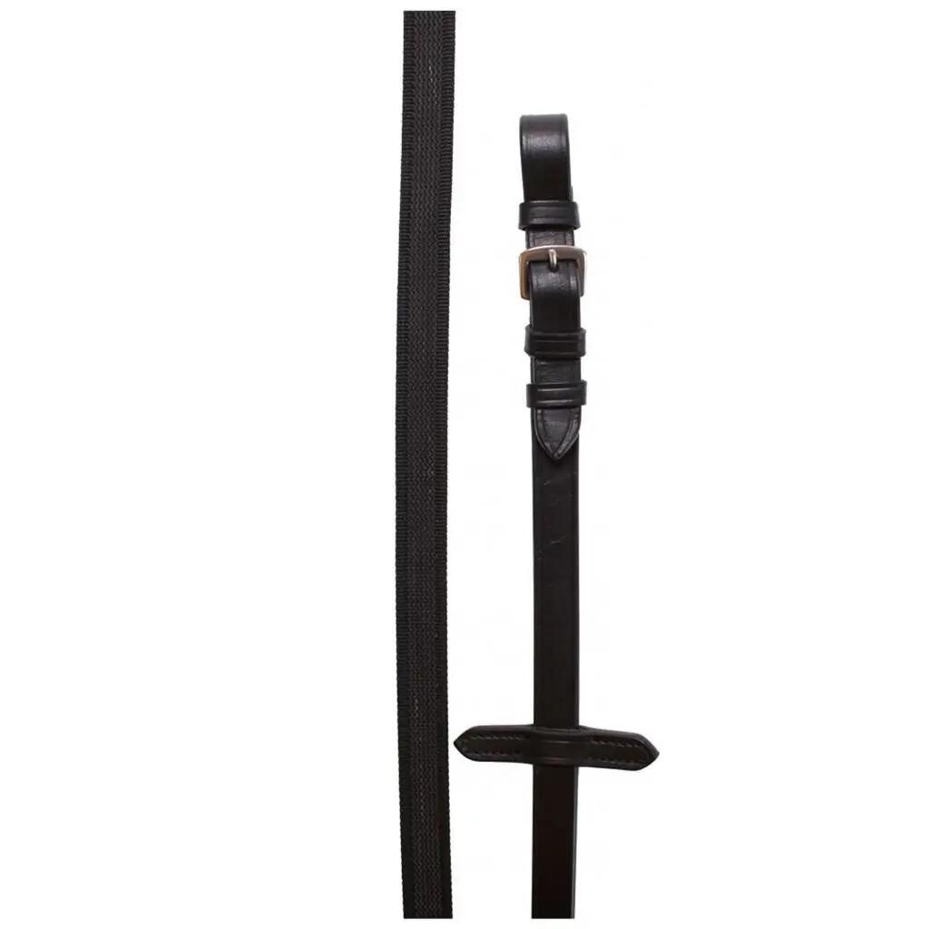 Rênes pour cheval antidérapante textile caoutchouc Horka 2/2