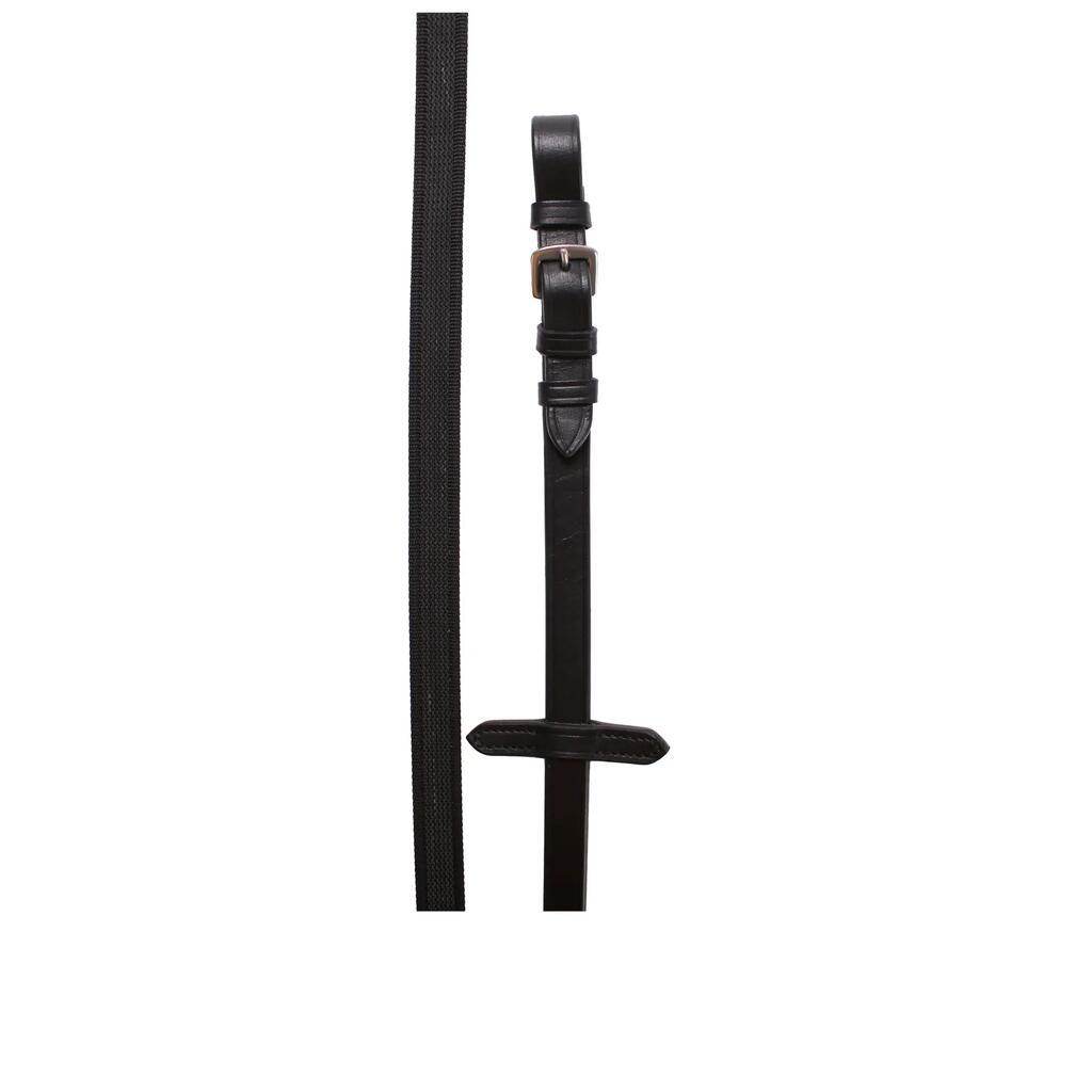 Non-slip rubber-textile reins for horse HORKA