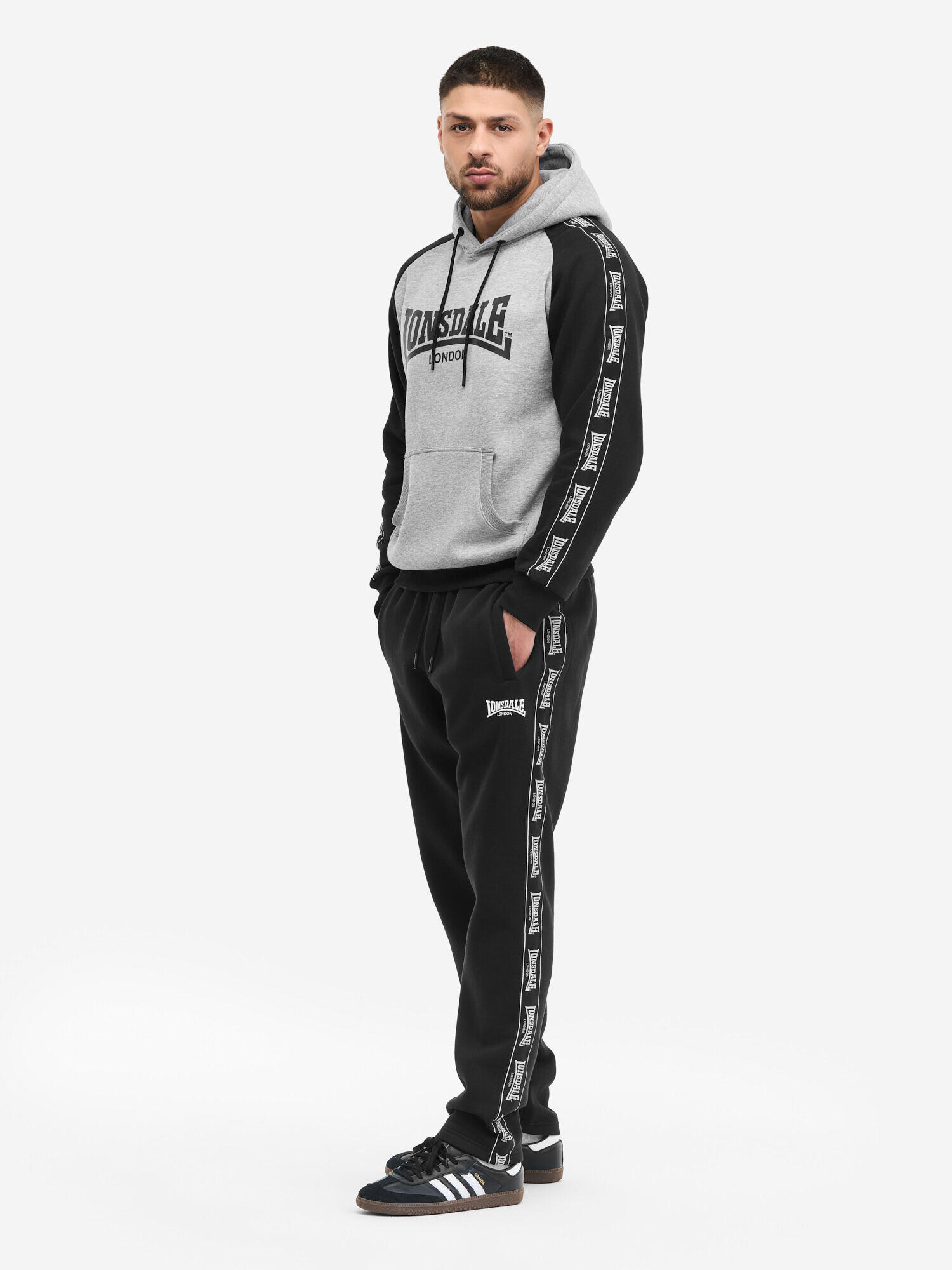 Completo felpa e pantaloni Lonsdale Holburn 4/7