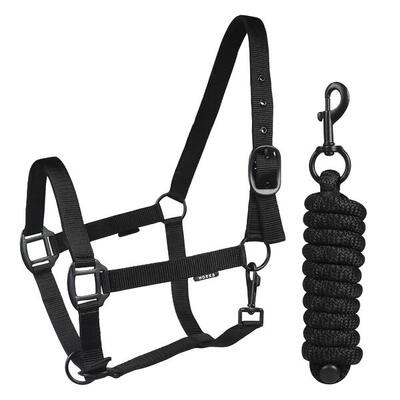 Horka halsterset - zwart (pony)