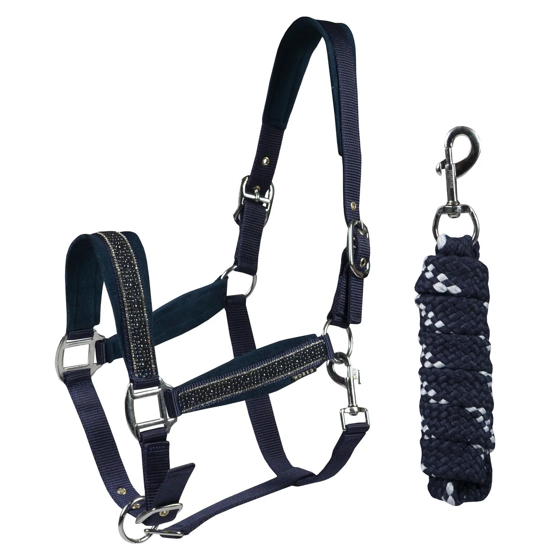Ensemble licol et longe pour cheval Horka EP Crystals & Pearls 1/1