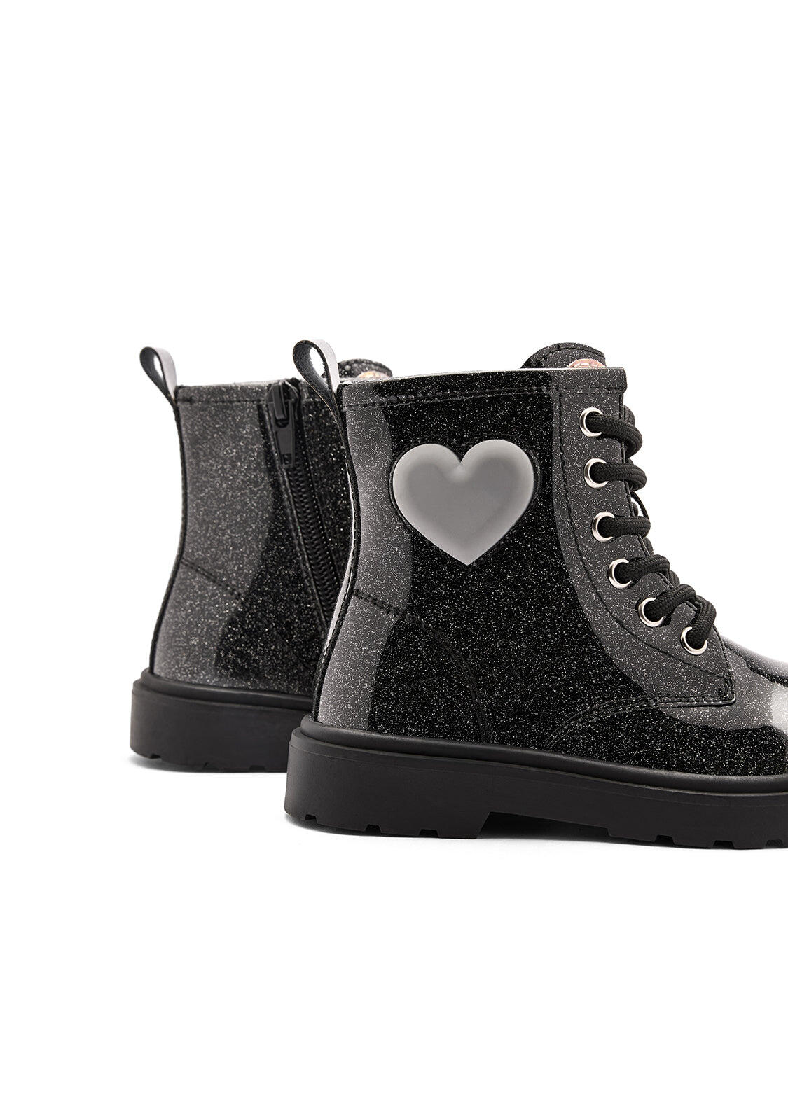 Botas de Niña con Corazón Luminoso y Cremallera Interior 4/4