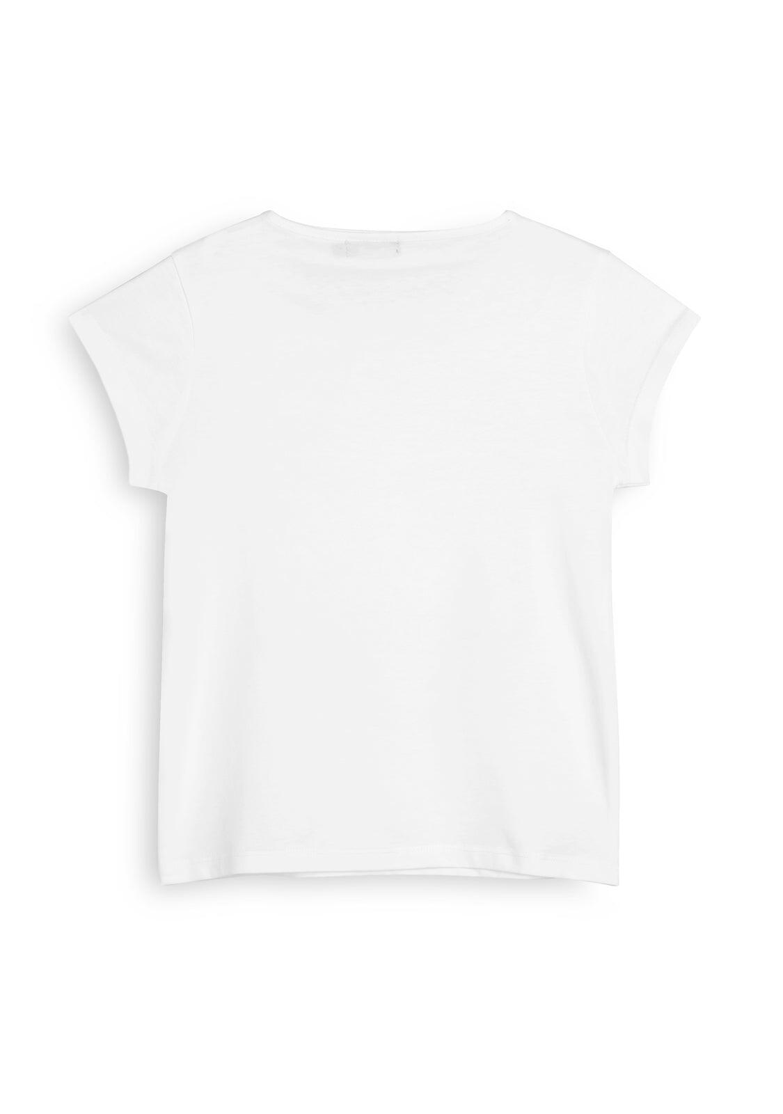 Camiseta de Niña con Diseño de Unicornio en Blanco 3/3