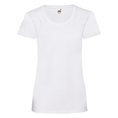 Fruit of the loom valueweight dames t-shirt wit