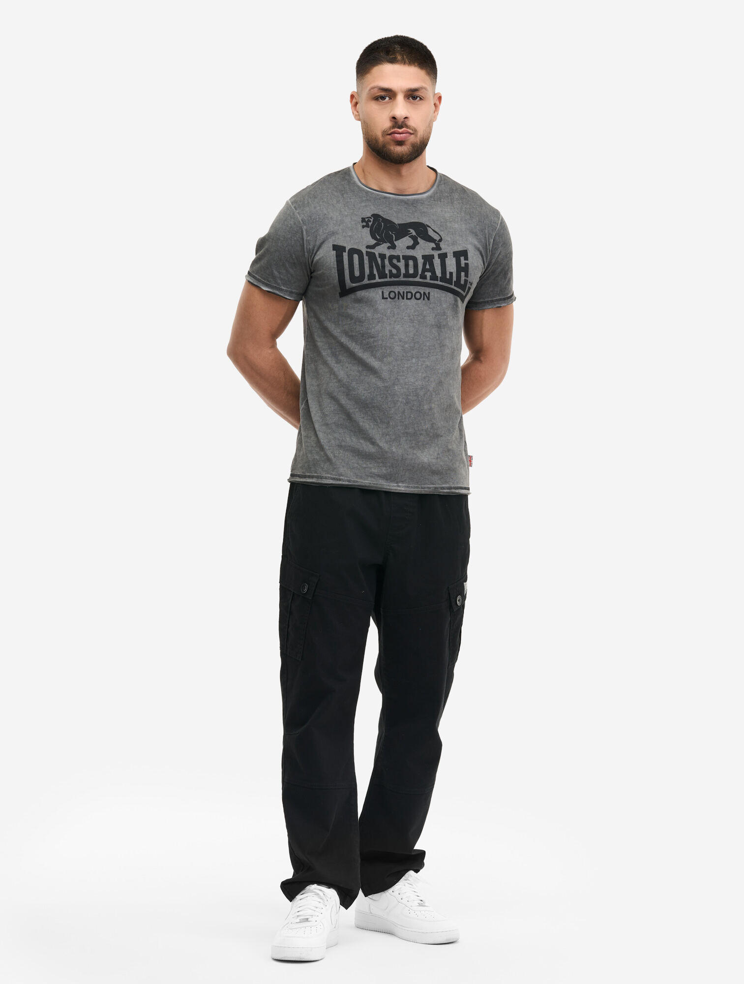 T-shirt in cotone Lonsdale Gainford 3/6
