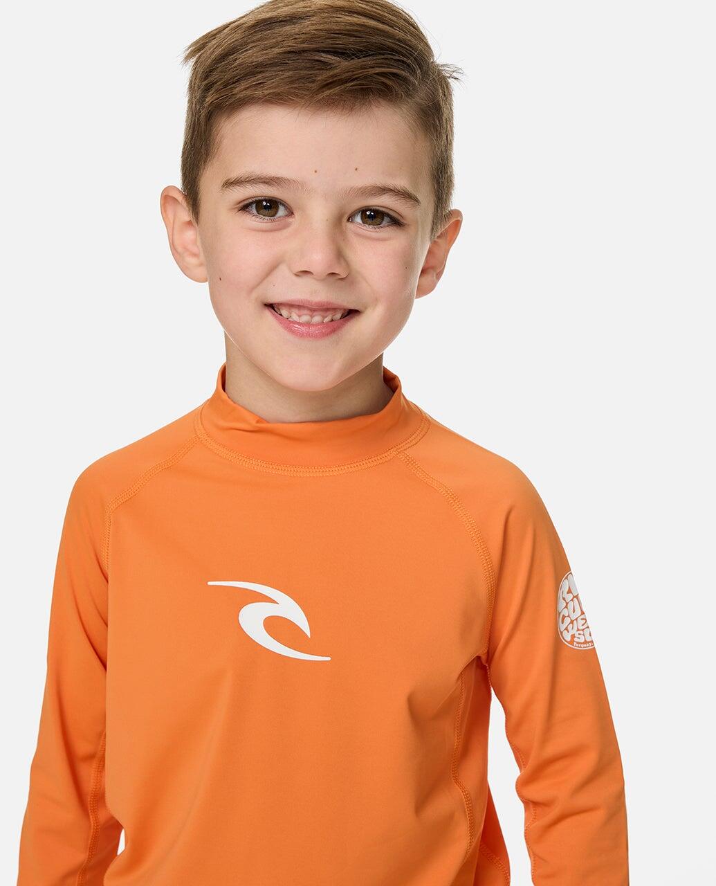 T-shirt anti-UV garçon Waves manches longues 4/4