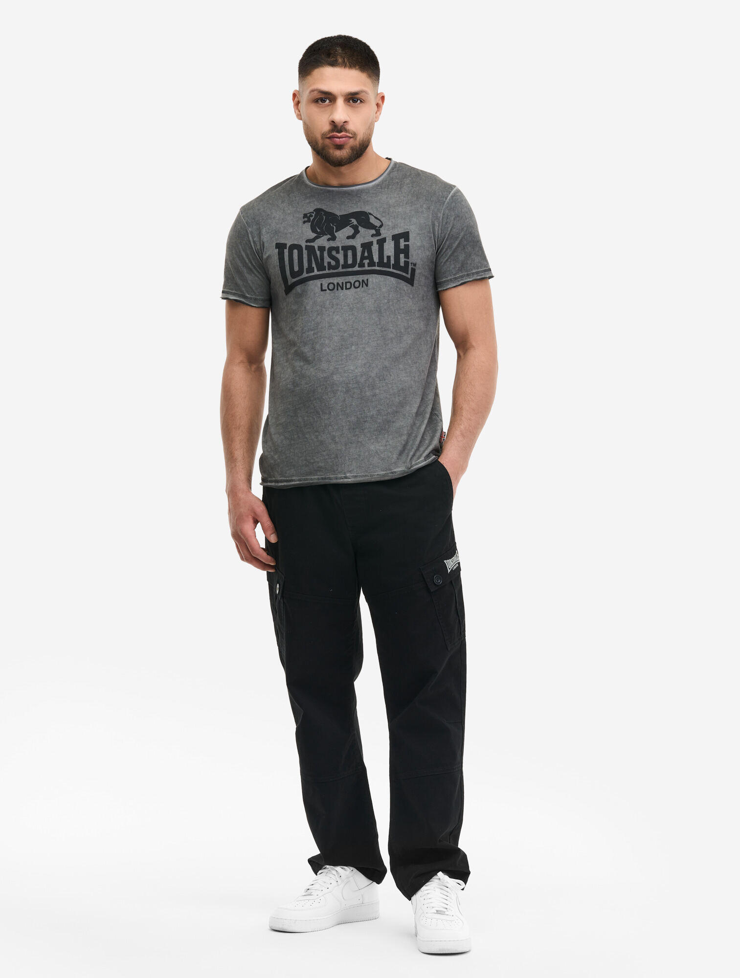 T-shirt in cotone Lonsdale Gainford 4/6