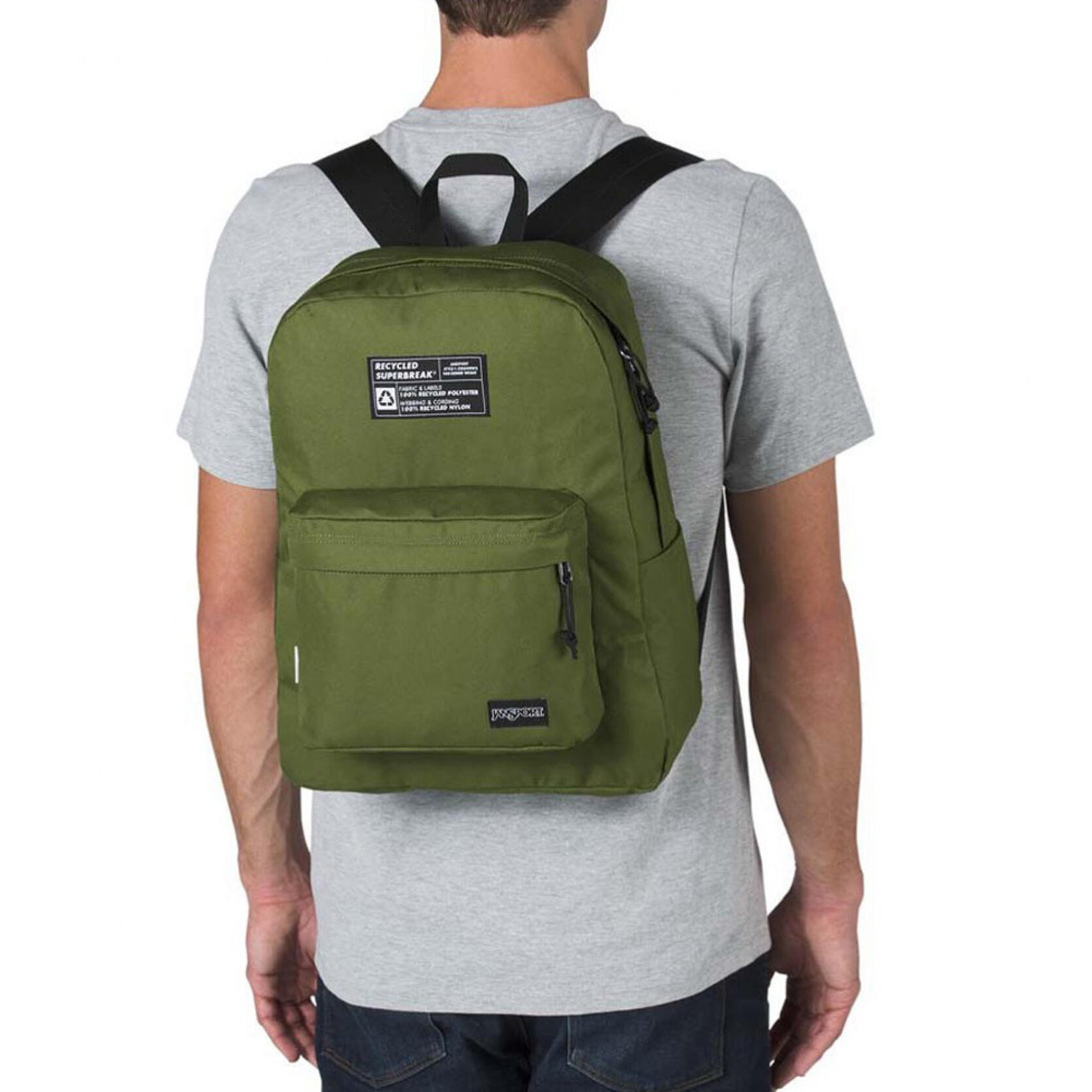 Plecak sportowy szkolny JanSport Recycled Superbreak JS0A4NW254G 4/4