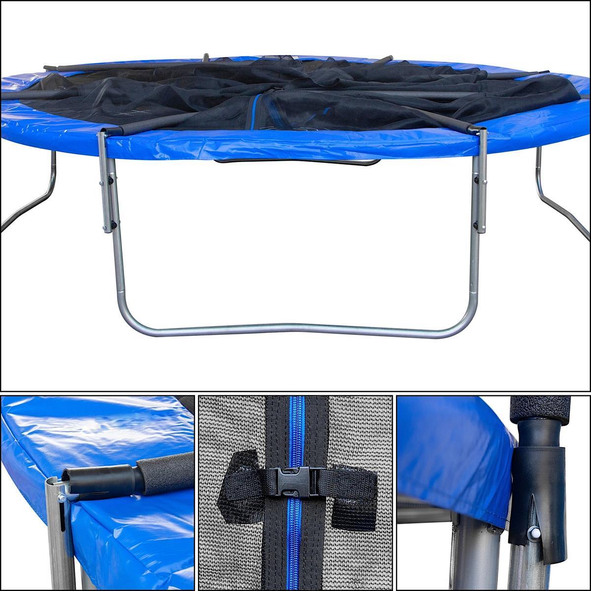 Trampolina Enero 305CM składana z siatką ochronną 4/6
