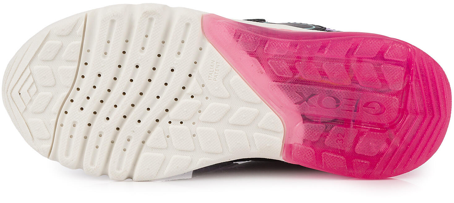 Buty dziecięce sportowe sneakersy na rzep ekoskóra świecące LED GEOX J CIBERDRON 6/7