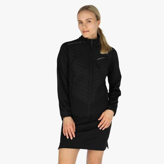 Felpa con cappuccio da training da donna On Course Fullzip impermeabile