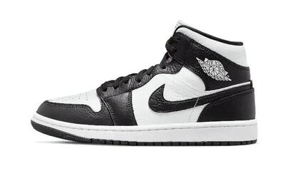 Jordan Air Jordan 1 Mid Split Black White Donna