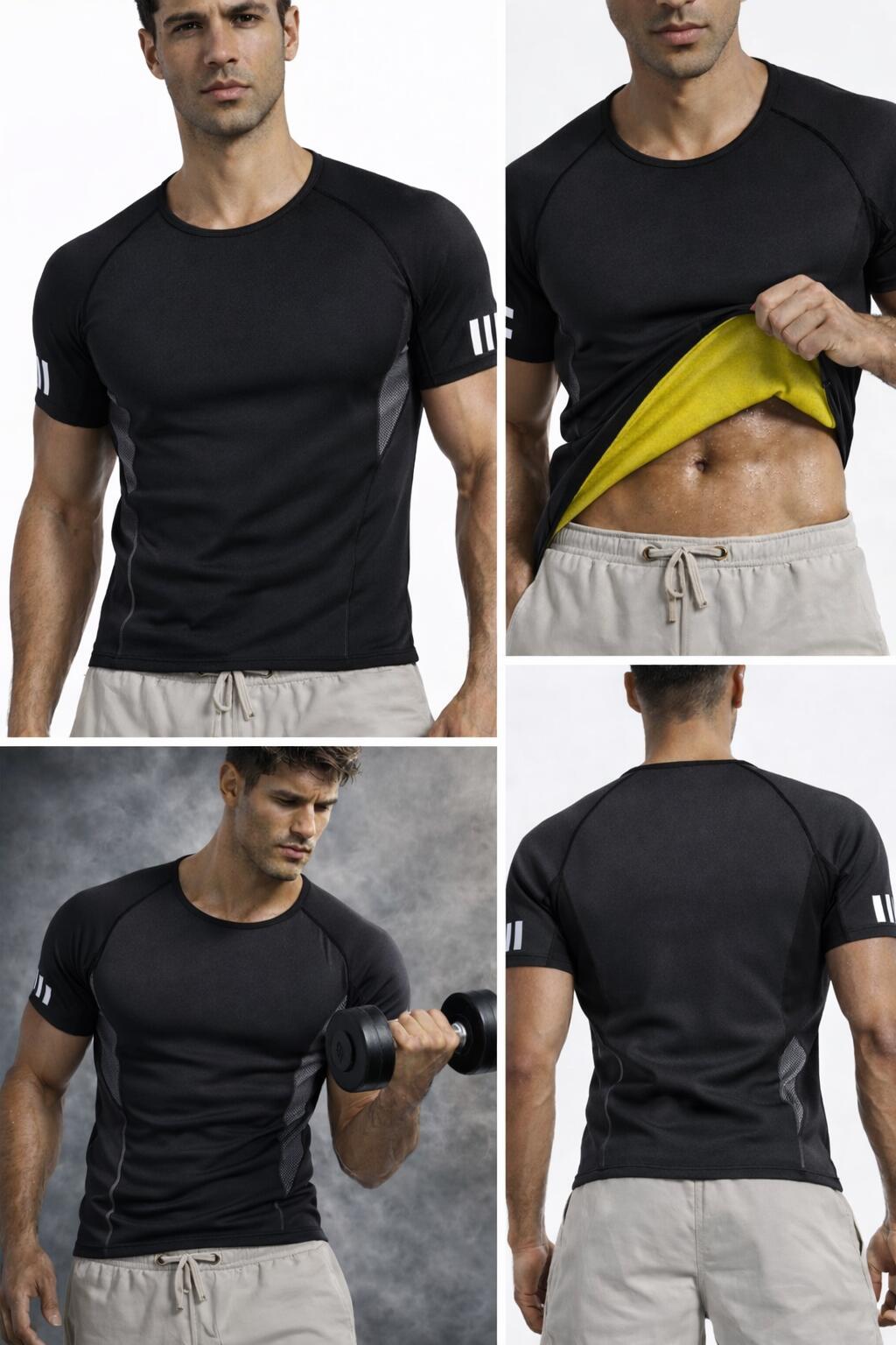 Neoprenové tričko pro hubnoucí muže , SlimBody 6/7