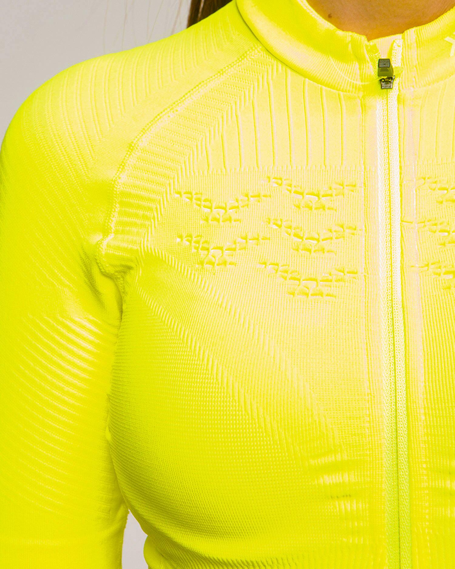 Koszulka rowerowa damska X-Bionic Effektor 4.0 Bike Zip żółta 4/4