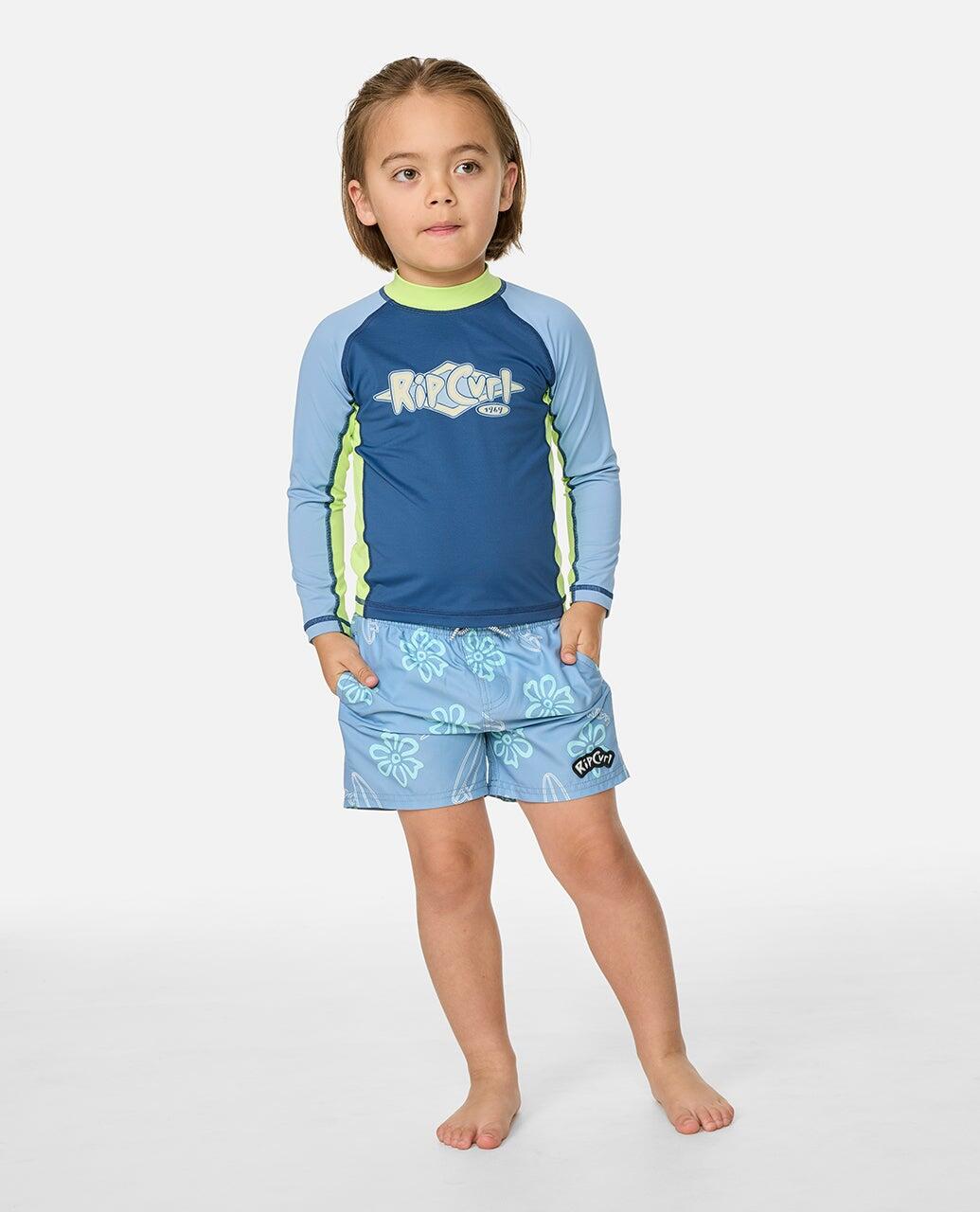 T-shirt anti-UV garçon Ride The Wave manches longues 3/4
