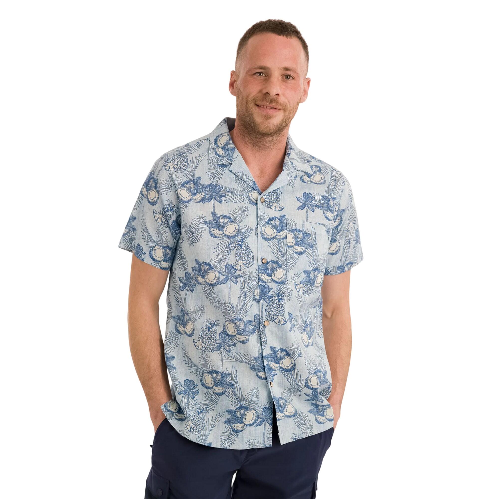 Hart Camicia Casual Stampato Uomo Trespass Foschia Blu 3/4
