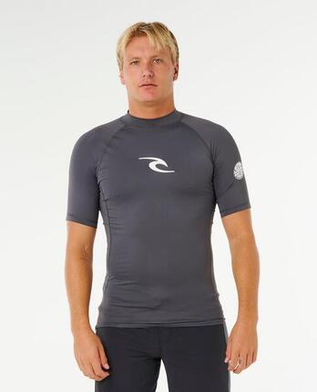 T-Shirt Homme Anti-UV à manches courtes Waves Noir