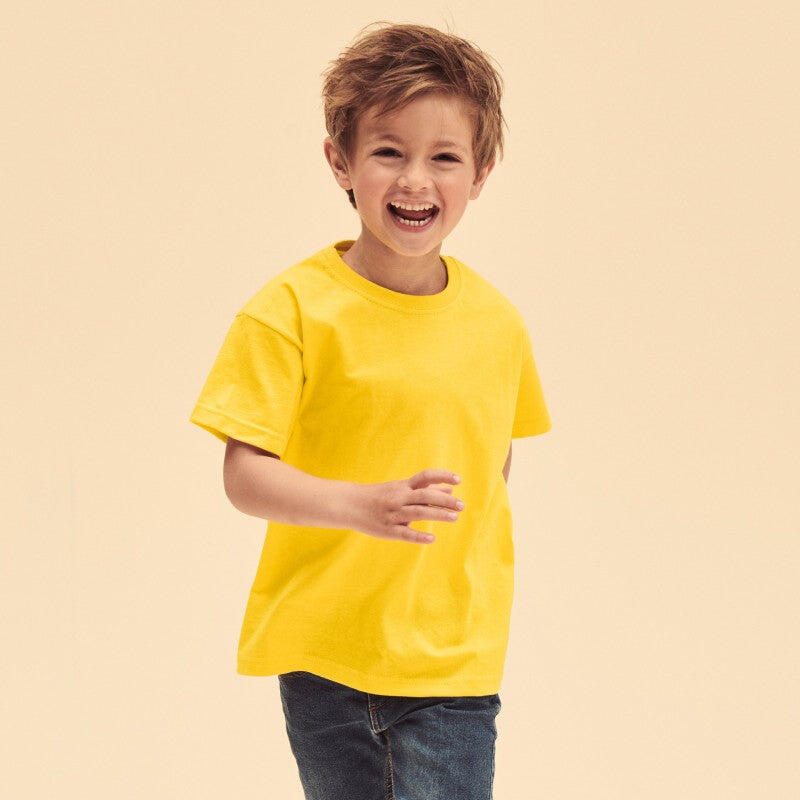 Camiseta Fruit of the Loom Valueweight Niño Natural 60n 2/7