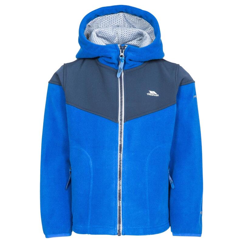 Fleecejacke Bieber mit Kapuze Jungen Blau