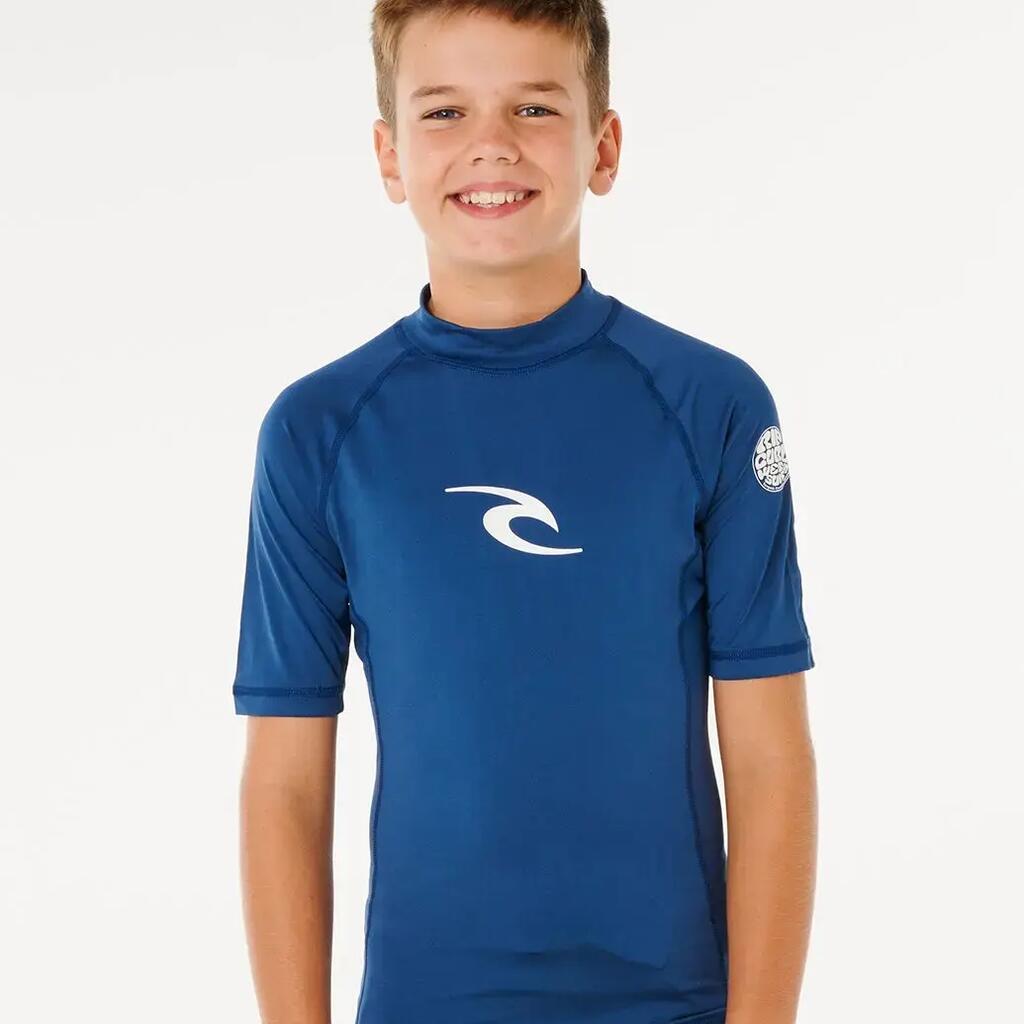 boys’ Waves short-sleeve UV rash vest