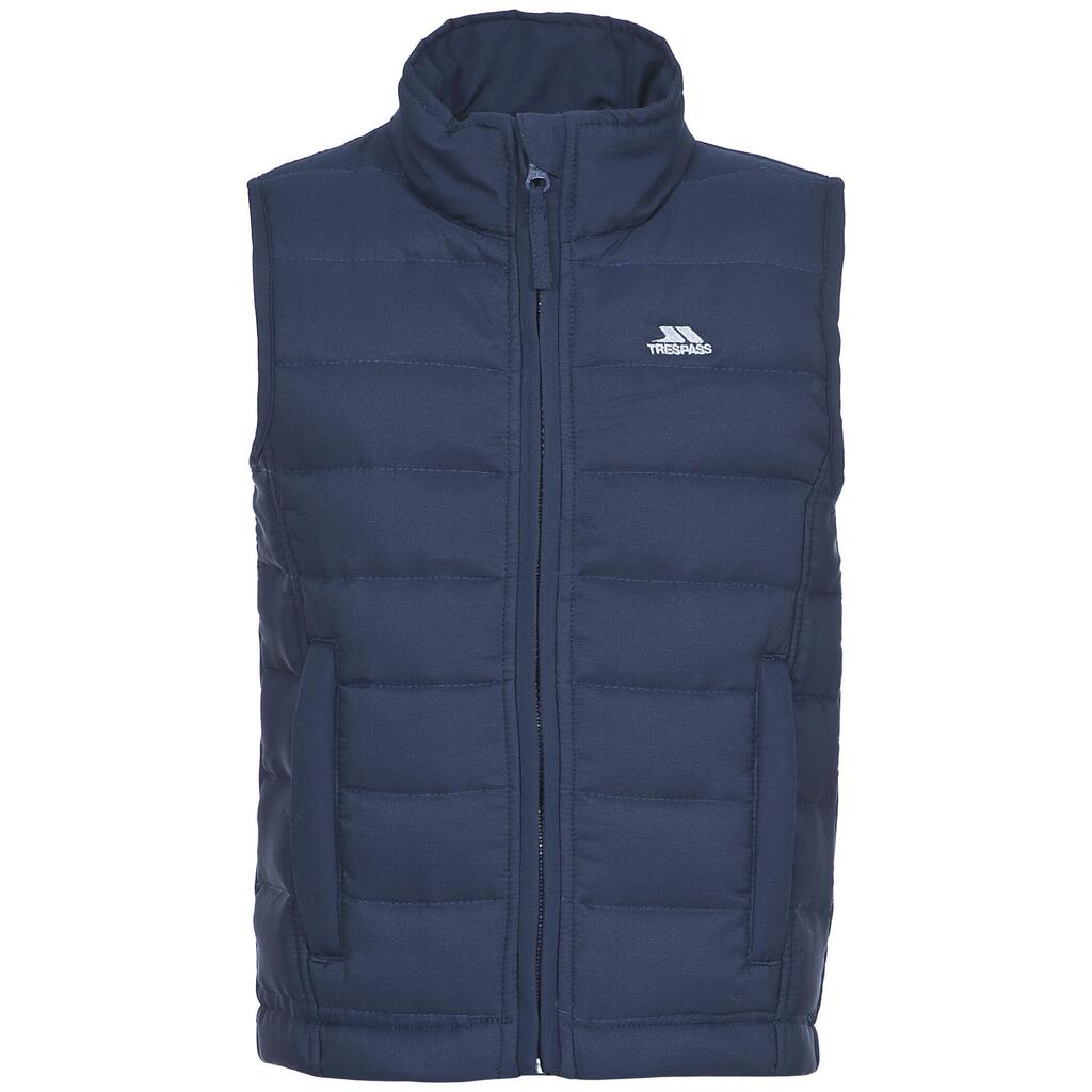 Childrens/Kids Jadda Quilted Sleeveless Gilet (Navy)