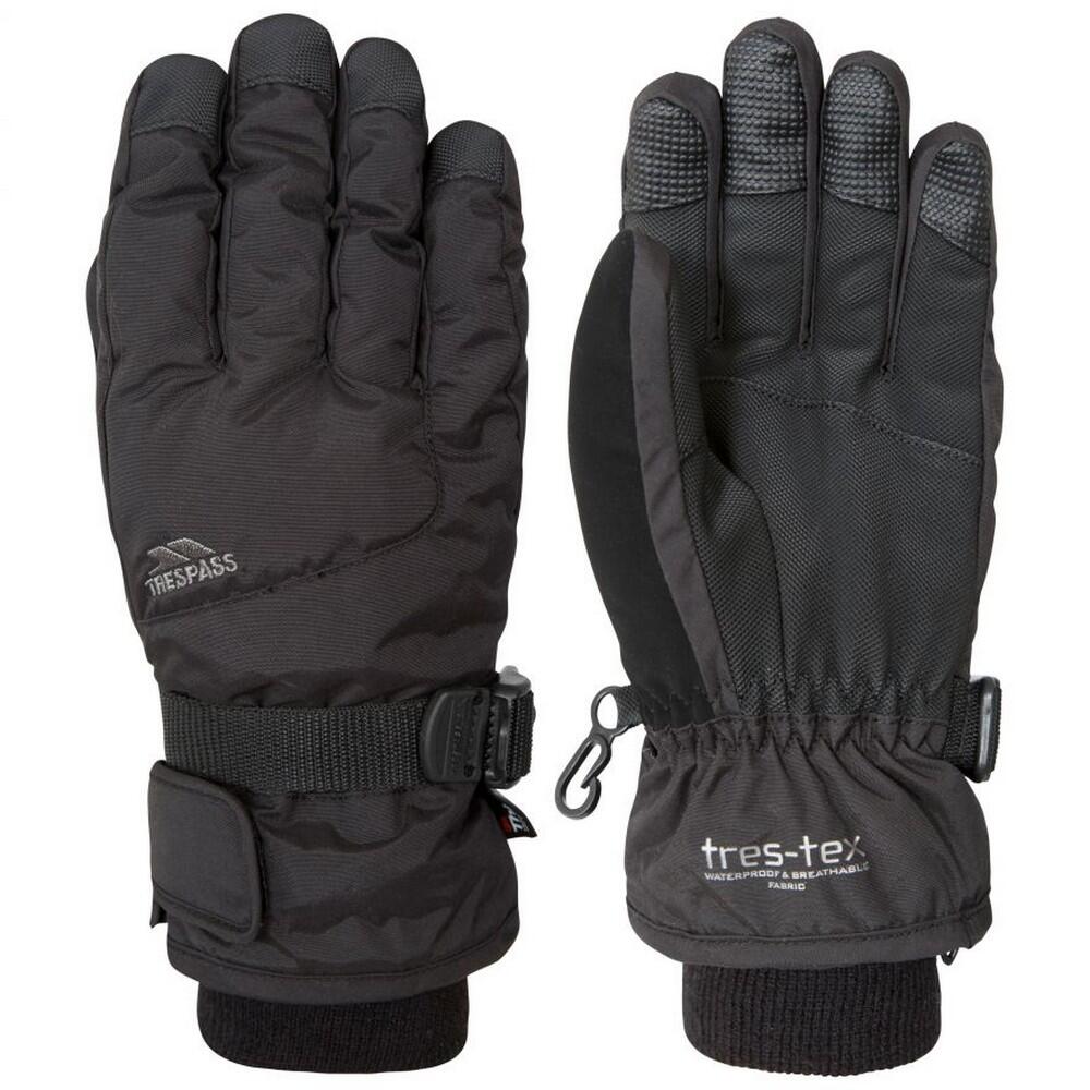 TRESPASS Childrens/Kids Ergon II Ski Gloves (Black)