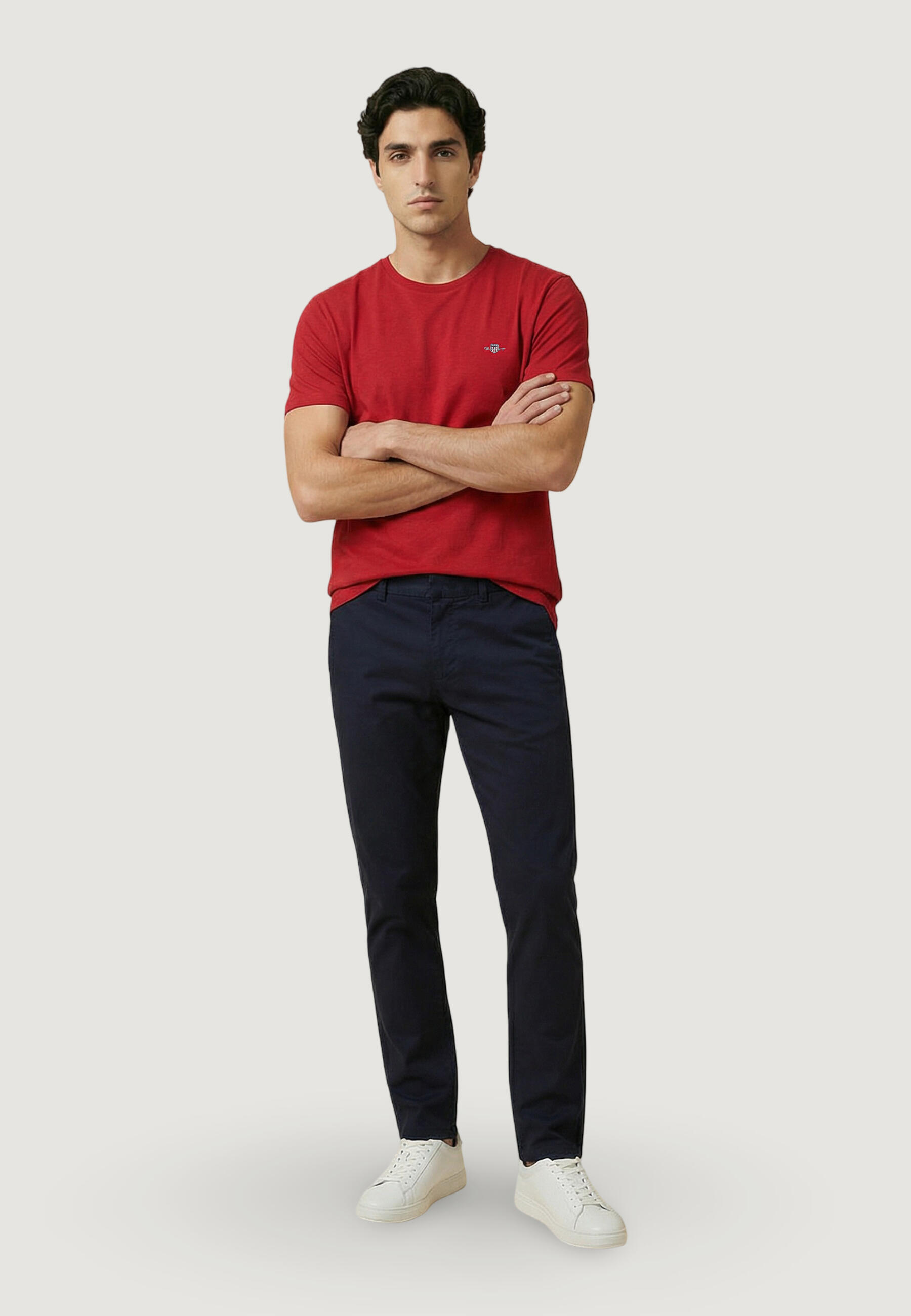 T-shirt maniche corte Uomo REG SHIELD SS T-SHIRT Rosso 3/5