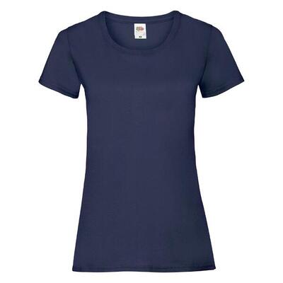 Fruit of the loom valueweight dames t-shirt blauw