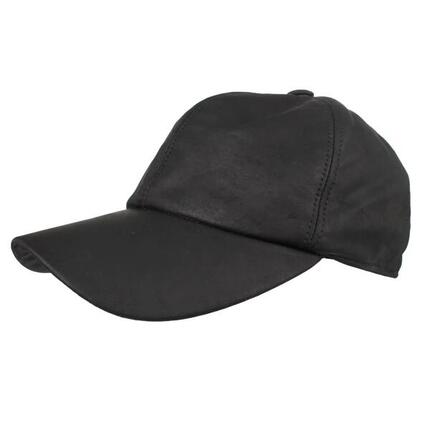 Casquette de baseball en cuir nappa Horka