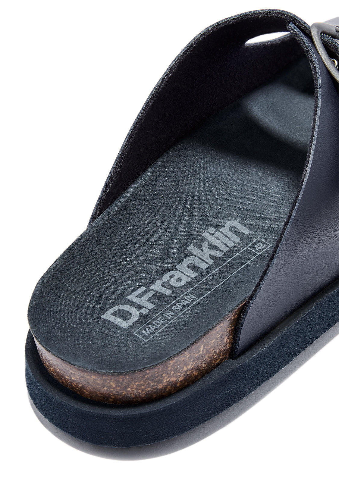 Sandalias de Hombre Cierre Hebilla en Azul Marino Vibe 3/4
