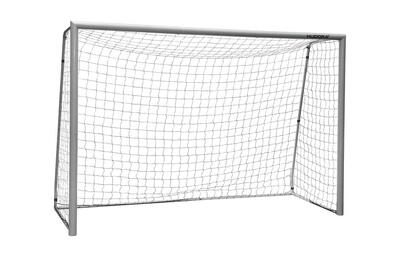 Voetbaldoel staal weerbestendig 300 grijs