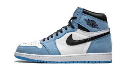 Schoenen - basketbal - air jordan 1 retro high - wit/university blue