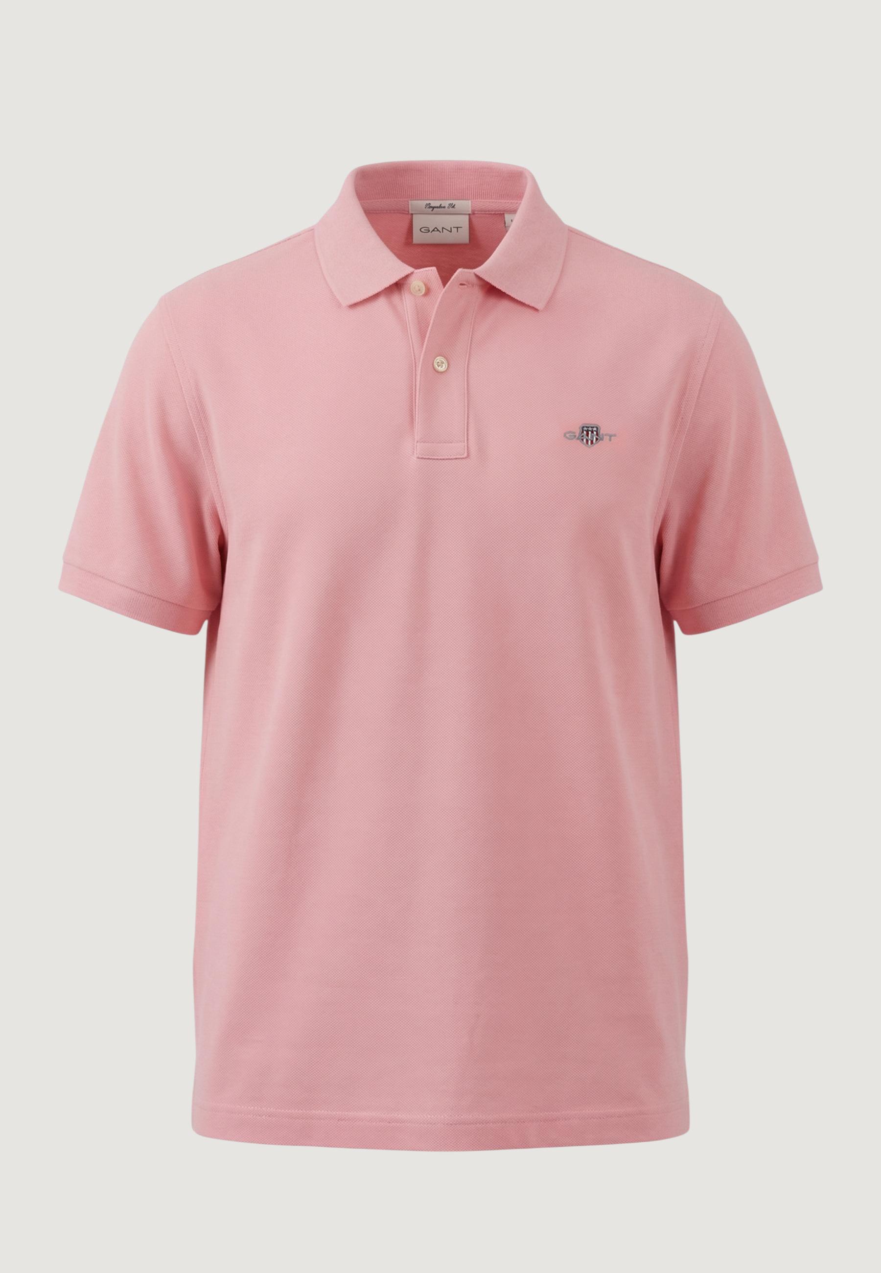 Polo maniche corte Uomo REG SHIELD SS PIQUE POLO Rosa 2/5
