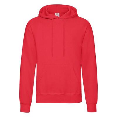 Fruit of the loom klassieke hoodie rood