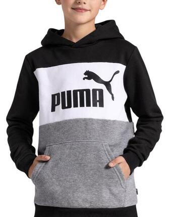 Bluza dziecięca sportowa z kapturem bawełniana PUMA ESS COLORBLOCK 849081-01