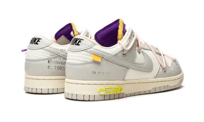 Unisex - Lifestyle - Schuhe - Dunk Low Off-White Lot 24 - Weiß/Grau 3/4